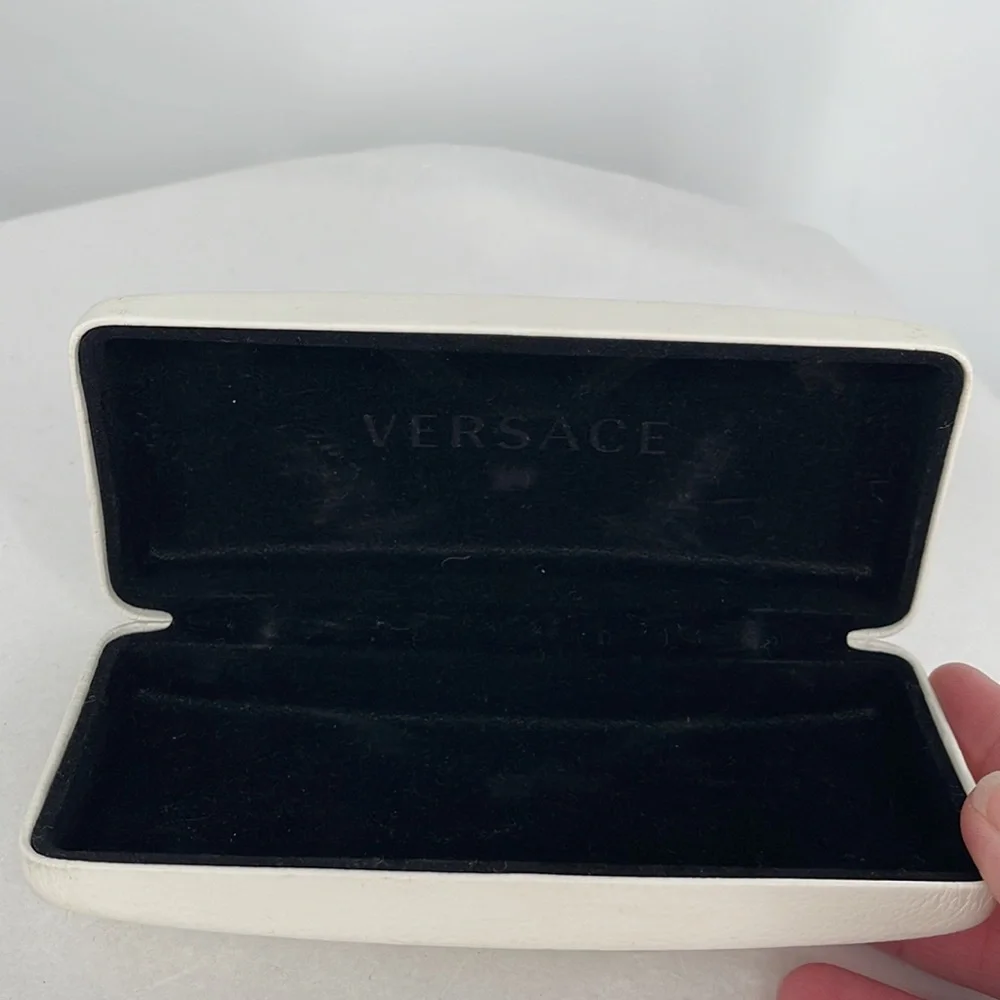 Versace Large Eyeglasses/Sunglasses‎ Case White